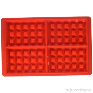 Sorbus 4 Cavity Silicone Waffle Mold Non-Stick Easy To Clean Oven/Microwave/Dishwasher/Freezer safe Heat Resistant Up To 450°F (Set of 2) - B00V3NDYWY